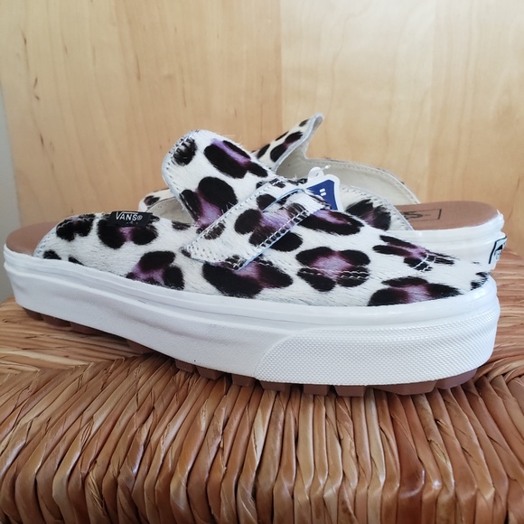 Vans Cheetah Slip-on Mules Size 7 NEW! - Picture 2 of 12